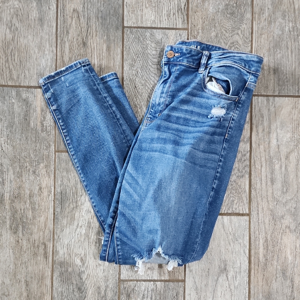 American Eagle Outfitters Distressed Denim Skinny Jeans